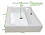 Cuba Sobrepor de cerâmica para banheiro/lavabo 63x47x11 cm - Imagem 5