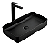 Cuba de Cerâmica Preta para Banheiro/Lavabo/Pia 61x35x11 cm - Imagem 1