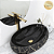 Cuba Pia Louça Cerâmica Apoio Banheiro 60x42cm Luxo Black - Imagem 1