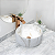 Cuba Pia Louça Cerâmica Apoio Banheiro 39x39cm Luxo White - Imagem 2