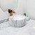 Cuba Pia Louça Cerâmica Apoio Banheiro 39x39cm Luxo White - Imagem 2
