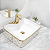 Cuba Pia Louça Cerâmica Apoio Banheiro 49x38cm Luxo Gold - Imagem 4