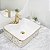 Cuba Pia Louça Cerâmica Apoio Banheiro 49x38cm Luxo Gold - Imagem 1