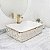 Cuba Pia Louça Cerâmica Apoio Banheiro 49x38cm Luxo Gold - Imagem 2