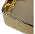 Cuba Pia Louça Cerâmica Apoio Banheiro 61x35cm Luxo Gold - Imagem 5