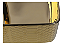 Cuba Pia Louça Cerâmica Apoio Banheiro 61x35cm Luxo Gold - Imagem 6