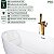 Kit Banheira Imersão Freestanding Luxo 1.70m c/ Misturador Dourado - Imagem 2