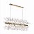 Lustre Cristal Elegance Dourado 92cm - Imagem 1