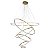 Lustre pendente Led Luxo 6 anéis 120 Cm - Imagem 2