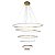 Lustre pendente Led Luxo 6 anéis 120 Cm - Imagem 1