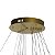 Lustre pendente Led Luxo 6 anéis 120 Cm - Imagem 3