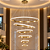 Lustre pendente Led Luxo 6 anéis 120 Cm - Imagem 1