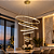 Lustre pendente Led Luxo 6 anéis 120 Cm - Imagem 6