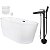 Kit Banheira Freestanding Venezza 1.50m c/Misturador Preto - Imagem 1