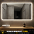 Espelho LED Para Banheiro Touch 3 Cores de Luz Com Desembaçador e Display Digital 80x60 cm Bivolt: 110V / 220V - Imagem 3