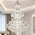 Lustre Pendente Cristal Imperial Cromado D80xH120CM - Imagem 2