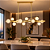 Lustre Pendente Esfera Barra Dourada 113cm - Smart Norte - Imagem 2