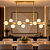 Lustre Pendente Esfera Barra Dourada 113cm - Smart Norte - Imagem 4