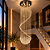 Lustre Pendente Cristal Esferas Luxo - Imagem 1
