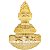 Lustre Cristal Imperial Gold 120CM - Smart Norte - Imagem 1