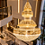 Lustre Cristal Imperial Gold 120CM - Smart Norte - Imagem 6