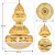 Lustre Cristal Imperial Gold 120CM - Smart Norte - Imagem 7