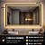 Espelho LED Retangular Touch 3 Cores de Luz Com Desembaçador e Display Digital 60x80 cm Bivolts - Imagem 4