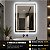 Espelho De Led Orgânico Retangular Touch 3 Cores de Luz com Display Digital 60x80cm Bivolts - Imagem 4