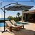 Ombrelone Guarda Sol de Luxo Cinza Haste Lateral 3m - Imagem 4