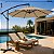 Ombrelone Guarda Sol de Luxo Cinza Haste Lateral 3m - Imagem 2