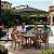Ombrelone Guarda Sol de Luxo Cinza Haste Lateral 3m - Imagem 3