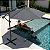 Ombrelone Guarda Sol de Luxo Cinza Haste Lateral 3m - Imagem 10