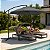 Ombrelone Guarda Sol de Luxo Cinza Haste Lateral 3m - Imagem 9