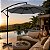 Ombrelone Guarda Sol de Luxo Cinza Haste Lateral 3m - Imagem 11