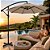 Ombrelone Guarda Sol Premium de Luxo Impermeável Com Haste Lateral 3m Para Piscina Jardim Área Externa - Imagem 9