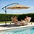 Ombrelone Guarda Sol Premium de Luxo Impermeável Com Haste Lateral 3m Para Piscina Jardim Área Externa - Imagem 7