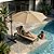 Ombrelone Guarda Sol Premium de Luxo Impermeável Com Haste Lateral 3m Para Piscina Jardim Área Externa - Imagem 8
