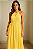 Vestido Longo Amarelo com Detalhes em Renda - Imagem 1