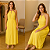 Vestido Longo Amarelo com Detalhes em Renda - Imagem 2