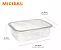 POTE RETANGULAR 250ML C/TAMPA 24UN  - LIVRE DE BPA -  PRAFESTA - Imagem 3