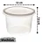 KIT POTE REDONDO 500ML 24UN  - CAIXA C/ 12 PACOTES - PRAFESTA - Imagem 2