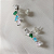 Brinco ear cuff 4 gotas coloridas prata 925 - Imagem 3