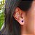 Conjunto brinco + pingente coração azul royal prata 925 - Imagem 2