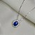 Colar pedra azul royal 45 cm prata 925 - Imagem 1