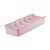 Organizador de Gaveta com Divisória 125X340mm Rosa Solido de Plastico Uz - Imagem 1