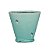 Vaso Oval Ceramica M Verde | 21 larg x 20 alt x 12 prof - Imagem 2