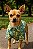 Roupa Pet Camisa de Cachorro - FOLHAGENS VERDE - Imagem 1
