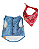 Roupa Pet Camisa Pet - REGATA ESTAMPA JEANS C/ BANDANA - Imagem 3
