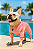 Roupa UV50+ (roupa pet com proteção solar) - TIEDYE ROSA - Imagem 1