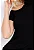 Blusa Maria Paes Manga Curta Preta com Abertura - Imagem 3